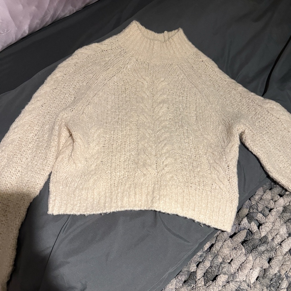 Sunday Best Cream Knit XS Alpaca wool